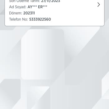 Türk Telekom Mobil 2 Kat Fatura