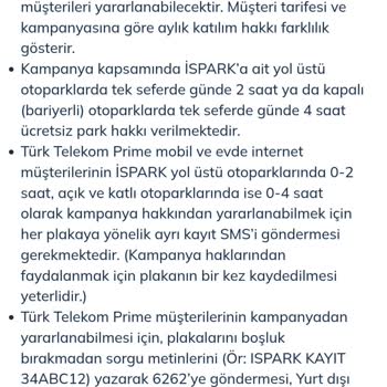 Türk Telekom Prime İspark Hizmeti Mağduriyeti