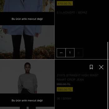 Zara İndirim Var Denildi Sepetimdeki Ürünlerin Hepsi Gitti