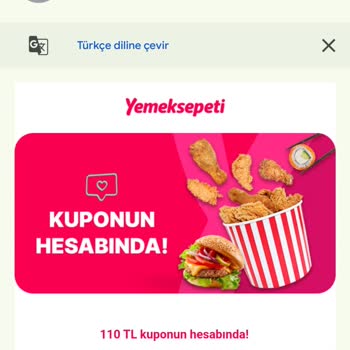 Yemek Sepeti Kupon