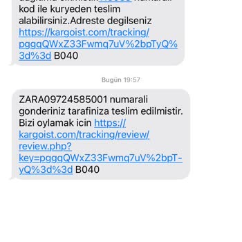 Kargoist Altınşehir Şube Siparişimi Başkasına Teslim Etmiş