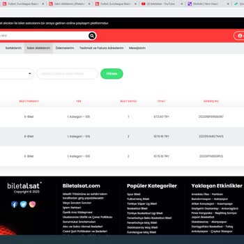 Biletalsat.com Maç Biletleri Hakkında
