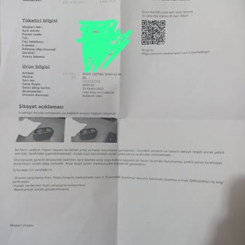 Media Markt Garanti Kapsamındaki Ürünün Yenisini Temin Etmiyor
