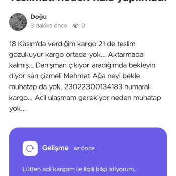 Sürat Kargo Ankara Aktarma Uzaydamı?