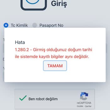 Hacettepe Üniversitesi Hastanesi Online Randevu Giriş Hatası