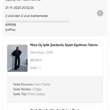 Oyku Wear Ürünü Göndermediler Para İadesi De Yok Ulaşılamıyor