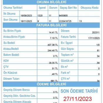 İSKİ Yüksek Fatura
