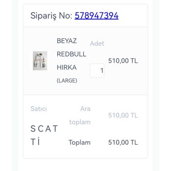 Scatti Ürünüm Değişimden Gelmedi