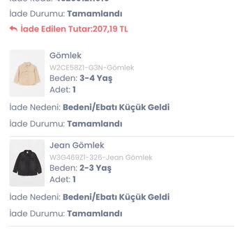 LCW Eksik İade Yapılması