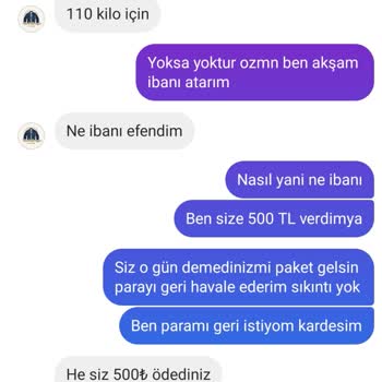 35SokakMan 500 TL Mı İade Etmiyorlar