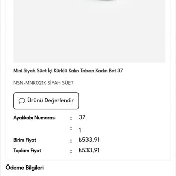 Nisantasishoes Para İadesi