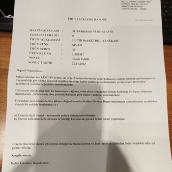 Lescon Basketbol Ayakkabı Hakkında