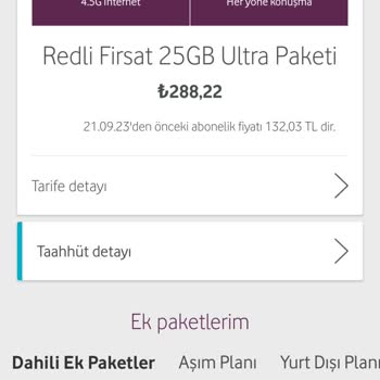 Vodafone Taahhüt Bitimi Fiyat