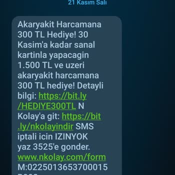 Nkolay Sanal Kart 1500 TL'lik Kampanyada 1000 TL Kullanım Limiti