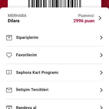 Sephora Alışveriş Sonrası Puan Güncellenmemesi
