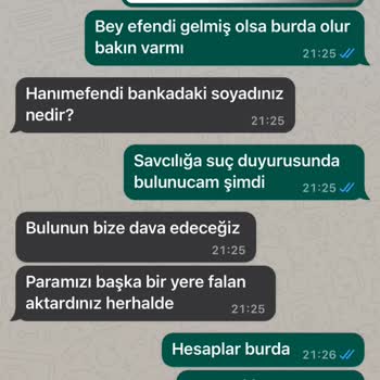 İşin Olsun Uygulamasından WhatsApp Üzerinden Tehdit Edildim