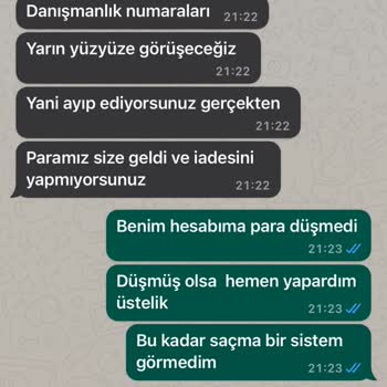 İşin Olsun Uygulamasından WhatsApp Üzerinden Tehdit Edildim