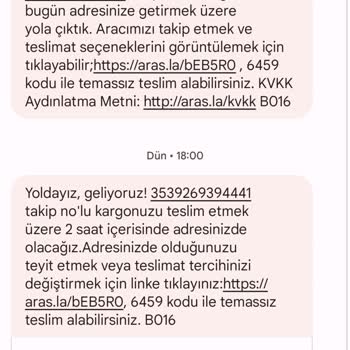 Aras Kargo'nun Kargomu Getirmeyip Oyalaması