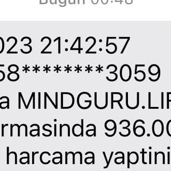Mindguru Sebepsiz Yere Kartımdan 936 TL Çekildi