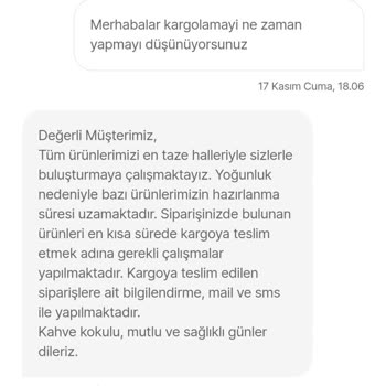 Kahve Dünyası Sürekli İptal Edilen Sipariş