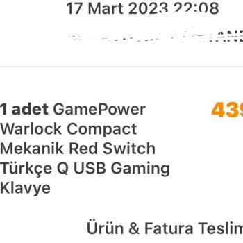 Gamepower Warlock Klavye Tutukluk Ve Işık Sönmesi