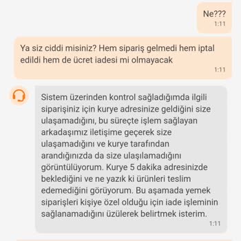 Trendyol GO Sipariş Süreç Hatası