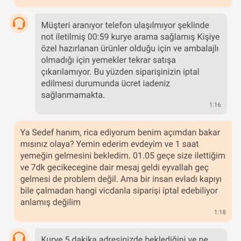 Trendyol GO Sipariş Süreç Hatası