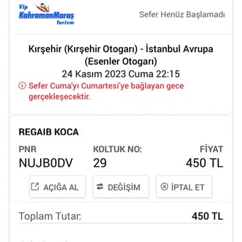 Obilet Firması Hesabımdan Fazla Para Çekti