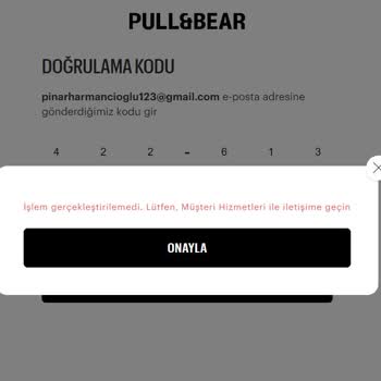 Pull and Bear Hesabıma Giriş Yapamıyorum