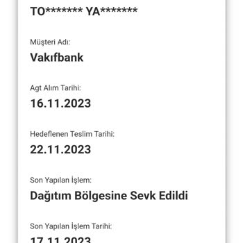 AGT Kurye'nin Gönderimi Hala Dağıtıma Çıkarmadı 7 Gündür Bekletiyorlar