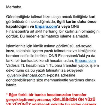 Enpara Banka Kartı Kayboldu Çözüm Yok