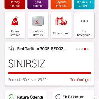 Vodafone İnternetim Olmasına Rağmen Ek Paket Verdi