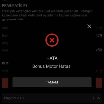 Pirobet Bonus Motor Hatası