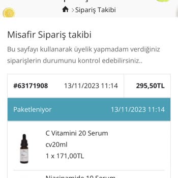 Doa Kozmetik Sipariş Hakkında Bilgi Alamamak