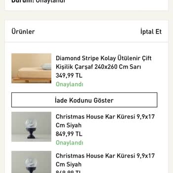English Home 16 Gündür Kargomu Göndermiyor