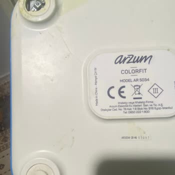 Arzum Colorfit Baskül Ayak Problemi