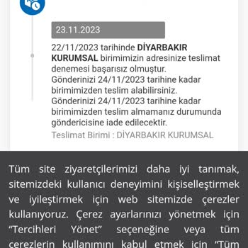 MNG Kargo Kargom Teslim Edilmemiş