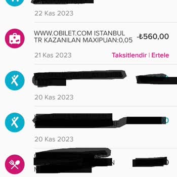 Maximum Kart Kampanyasında Yaptığım İşlem Yansıtılmadı