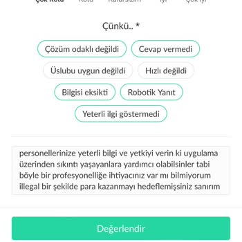 Dolap Öne Çıkarma Şikayet