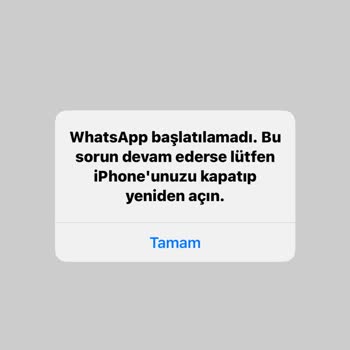 iPhone WhatsApp Başlatma Sorunu