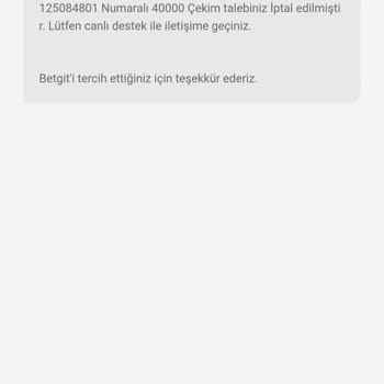 Betgit 40 Bin TL'mi Ödemedi