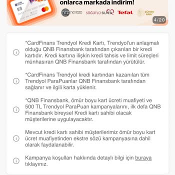QNB Finansbank CardFinans Trendyol Kart Aldatmacası