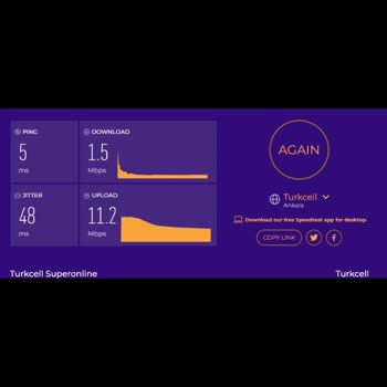 Turkcell Superonline 1000 Mbps İnternet Hızından 1.5 Mbps Hız Alıyorum