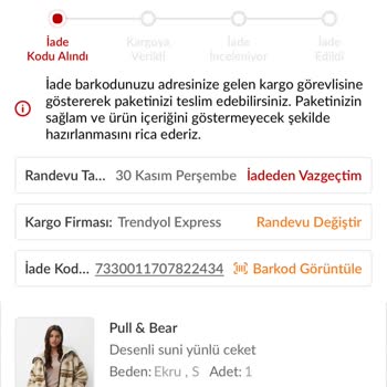 Trendyol Express Kargo Verilmedi Gözüküyor