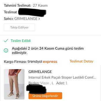 Trendyol Yol Geç Teslimat Ve Yanlış Ürün Gönderimi