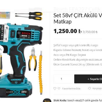 Demir Hırdavat Eksik ve Yanlış Ürün Teslimi!