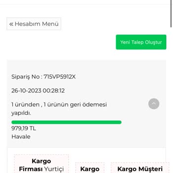 Tuba Butik Ücret İademin Yapılmaması