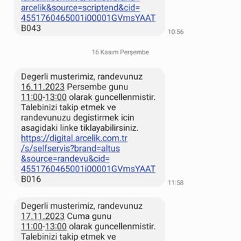 Altus TV Şikayeti Değişim Talebi