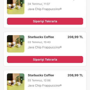 Starbucks İhmali Eksik Ürün Göndermeleri