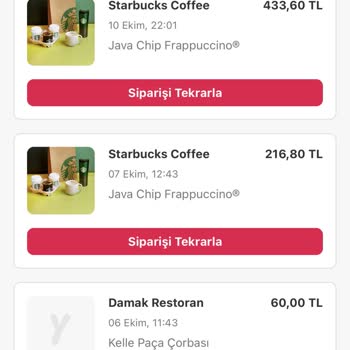Starbucks İhmali Eksik Ürün Göndermeleri